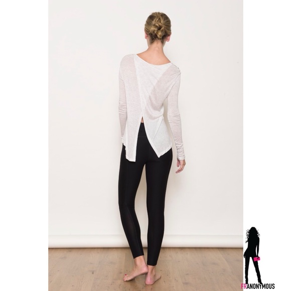 Naked Zebra Split Back Long Sleeve Top - Picture 4 of 7